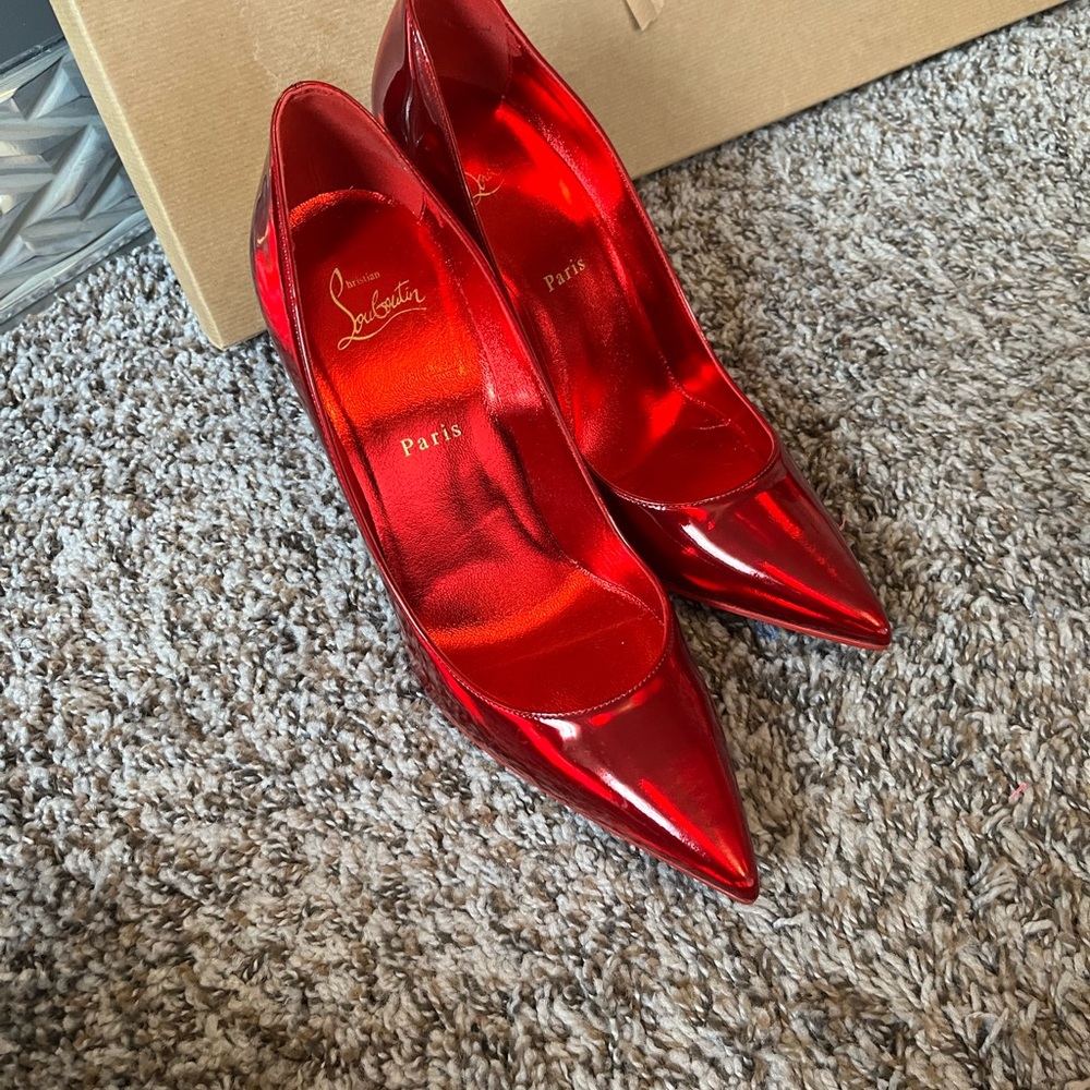 Christian Louboutin Shiny Red Heels